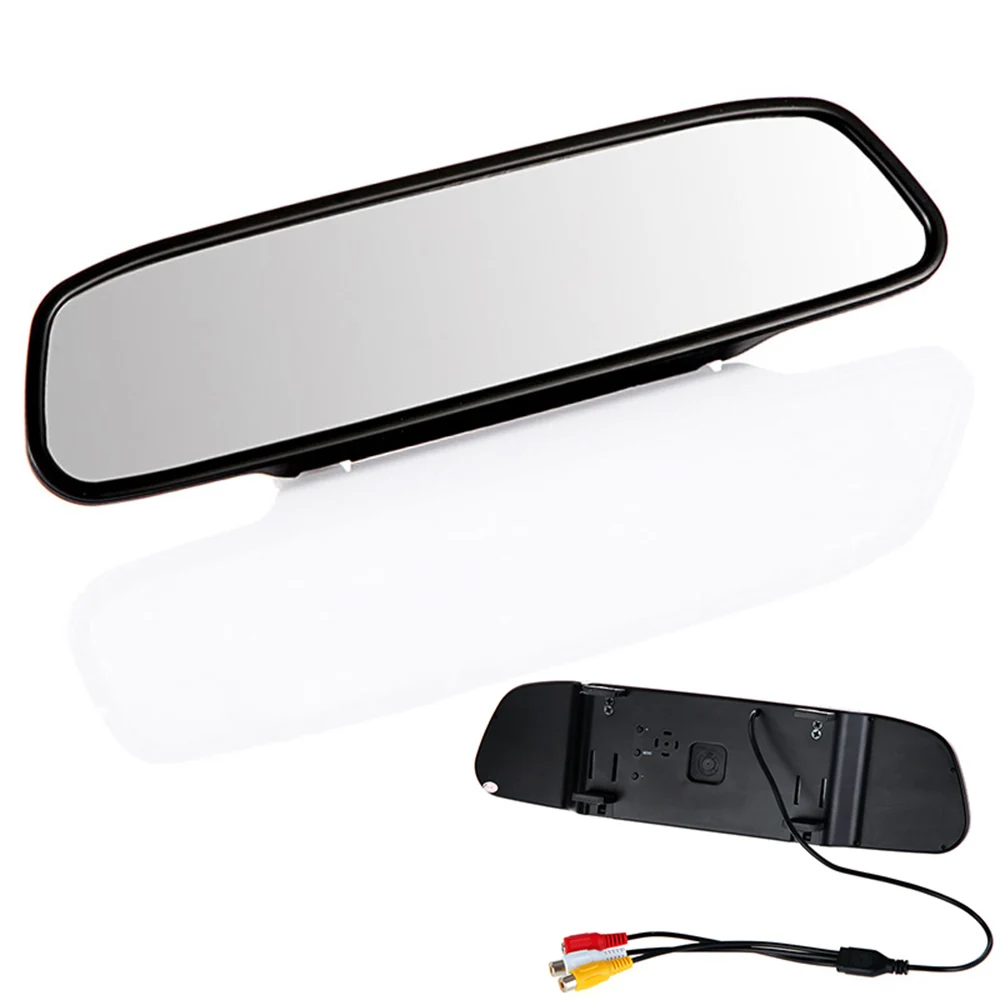 BYNCG 4,3 дюймов автомобильная парковочная система HD Автомобильное зеркало заднего вида монитор с 170 градусов Водонепроницаемая Автомобильная камера заднего вида