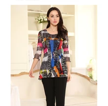 high quality 100% silk female round neck short sleeve shirt lace flounces silk mesh brand designer women shirts blouses-b151