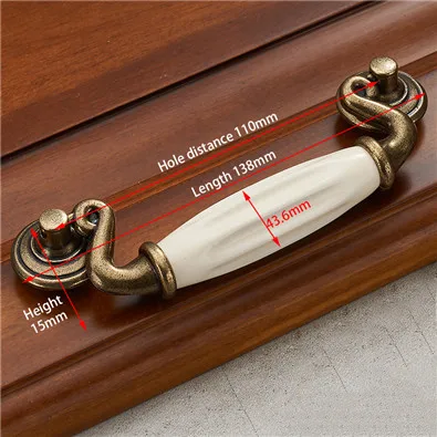 antigo, cerâmica, branco, liga de zinco, gaveta,