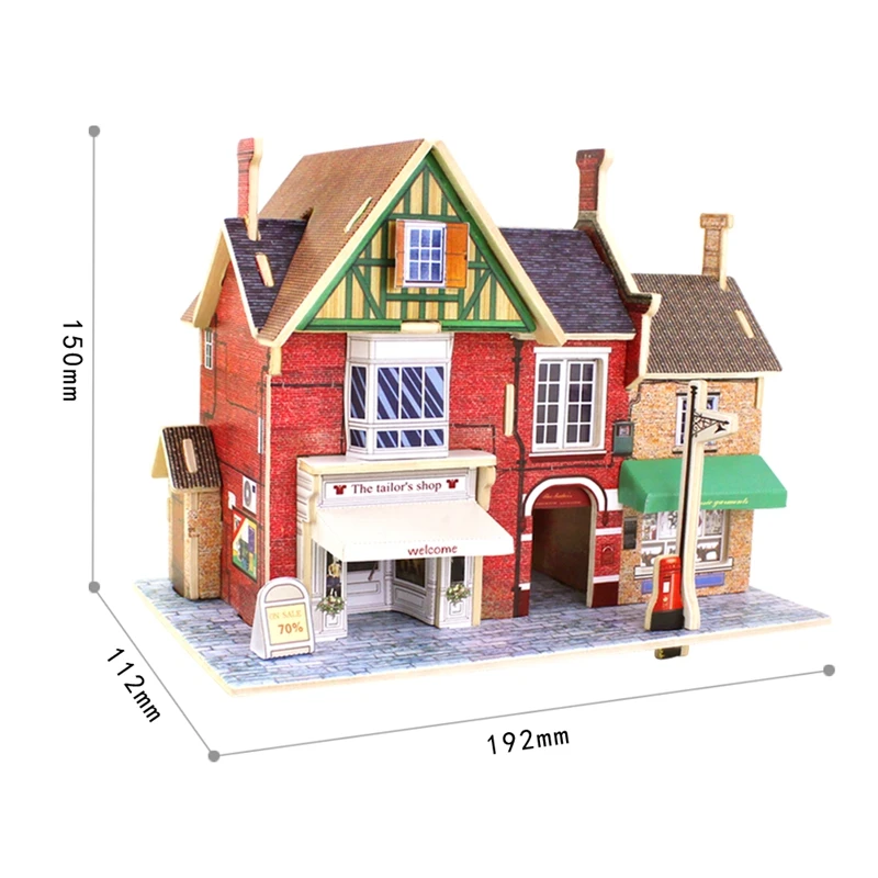 Robotime 13 видов DIY деревянный миниатюрный дом в мировом стиле сборные Модели Строительные наборы игрушка подарок для детей подростков взрослых F124
