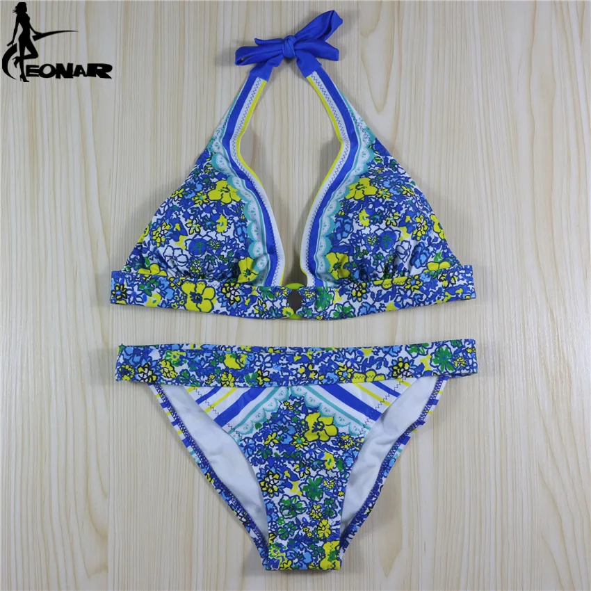 Swimwear Women 2016 Bandage Swimsuits Print Floral