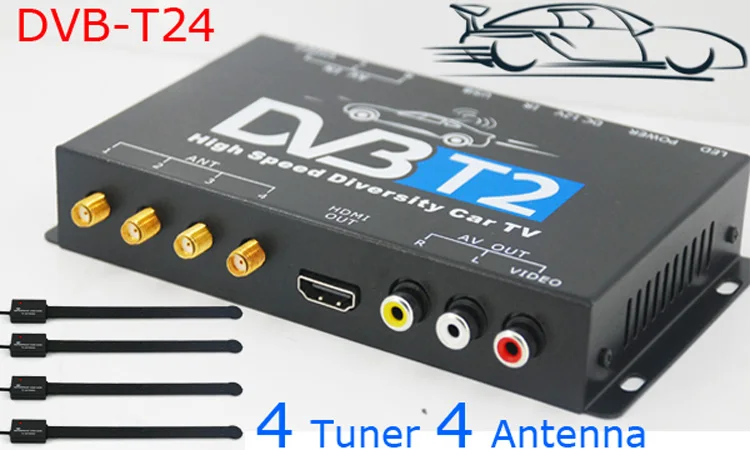 HD ТВ автомобиля DVB T2 T мульти PLP цифровой приемник автомобильной D коробка с 4