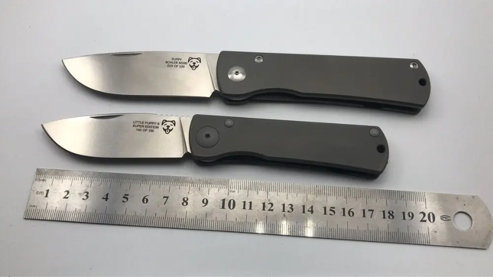 Новый компактный мини небольшой комаров Тактический Титан M390 Stonewashed Лезвие EDC