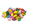 26pcs/lot wooden toys Cartoon Animals Fruit beads Stringing Threading Beads Game Education Toy for Baby Kids Children WYQ ► Photo 3/6