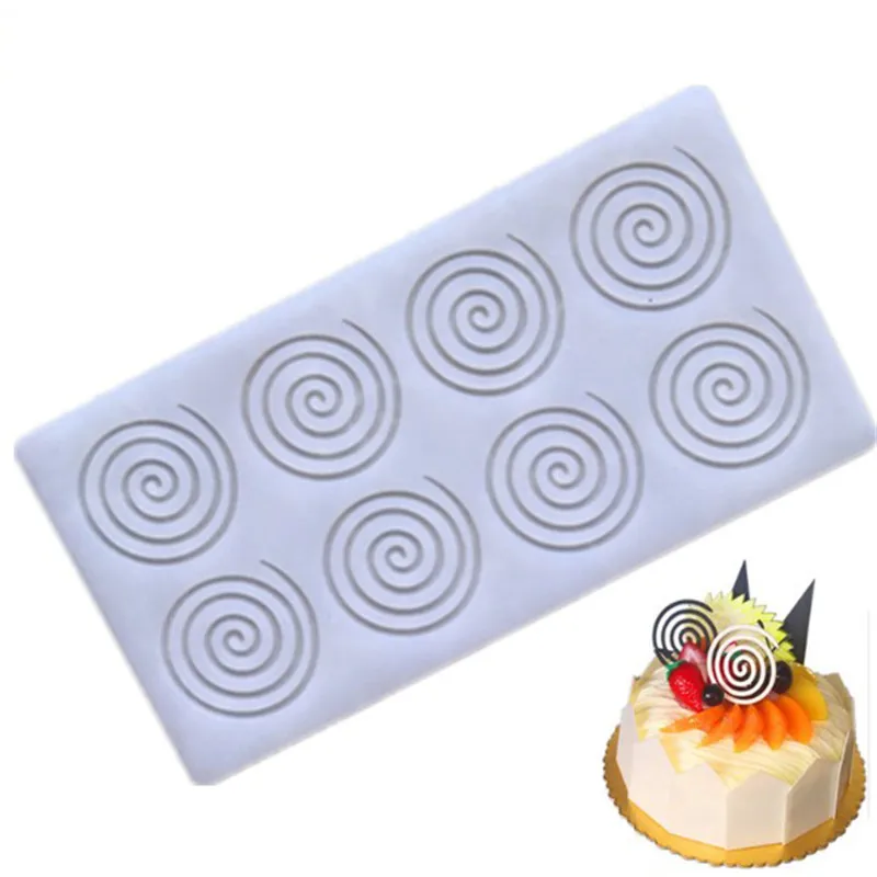 

VOGVIGO Cake Cookie Decorating Tools Mould NEW DIY 3D Round Shape Silicone Chocolate Mold Bakeware Birthday Stencil Muffin Pan