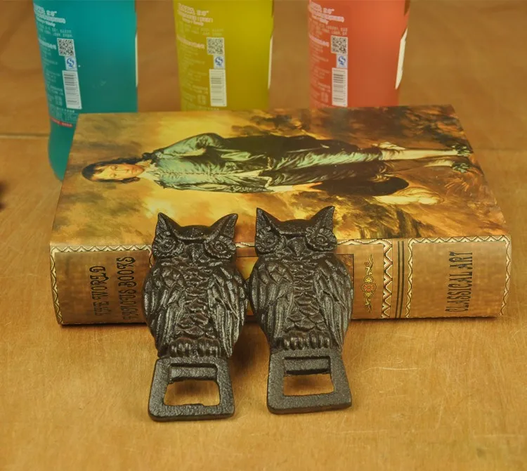Solid Owl открывалка для бутылок Деревенский коричневый винтажный вид открывалки