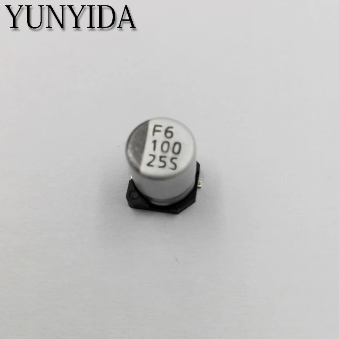 

Free Shipping 20pcs 25V 100UF 6*7mm SMD Aluminum Electrolytic Capacitor