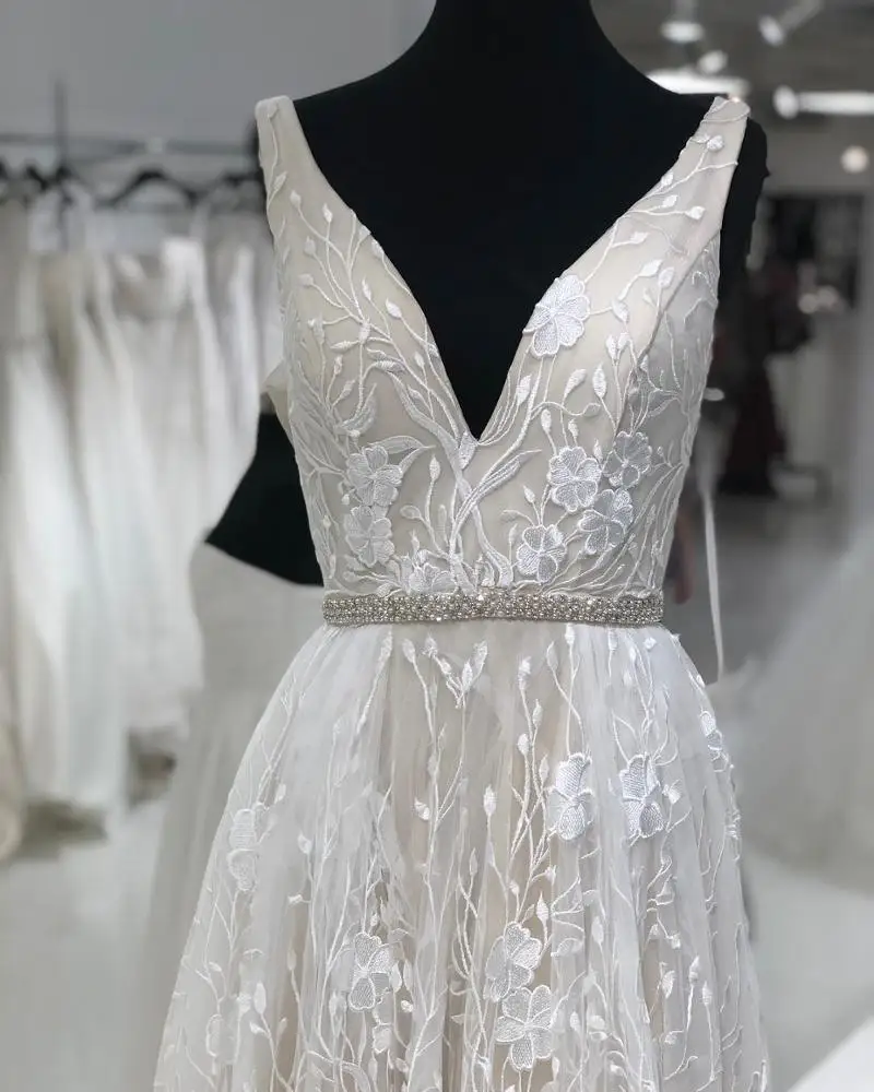 elegant-pretty-deep-V-neck-design-beach
