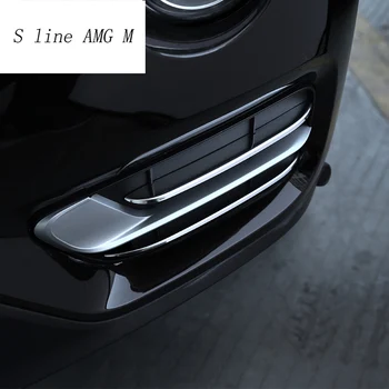 

Car styling front fog lamps cover grille slats car fog lights Stickers covers decoration strips For BMW X3 F25 Auto Accessories