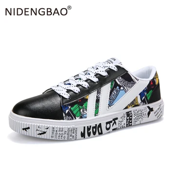 

Skateboarding Shoes Men Shoes Outdoor Soft Flat Footwear Male Low-top Walking Rubber Shoes Lace-up Canvas Shoes Black White Red