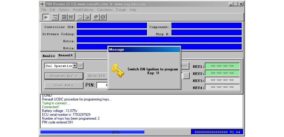 Для renault pin код считывание ключей программирование для renault ключ программист pin код считыватель с высоким качеством