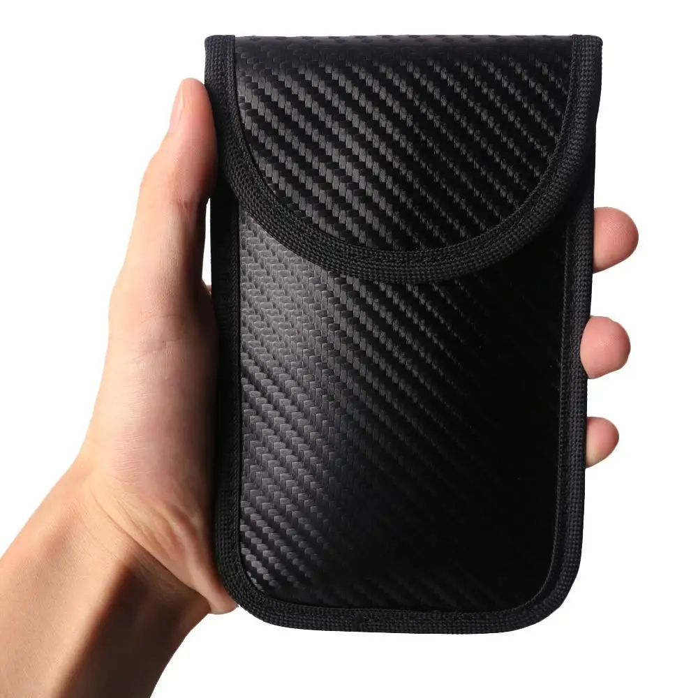 Car Key Signal Blocker Case Keyfob Safety Bag Keyless Cell Phone Signal Blocking Pouch WIFIGSMLTENFCRF Blocker For Bank Card-4