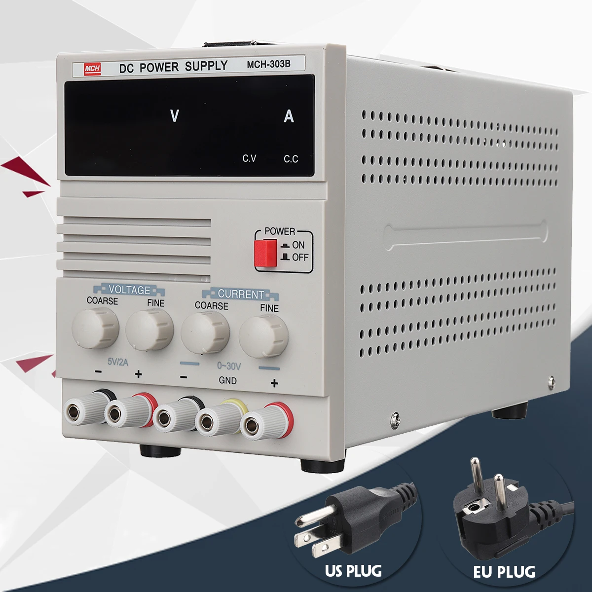 

30V Portable Digital LED DC Power Supply Adjustable Regulator EU Plug/US Plug Adjustable DC Power Supply for repair Tools