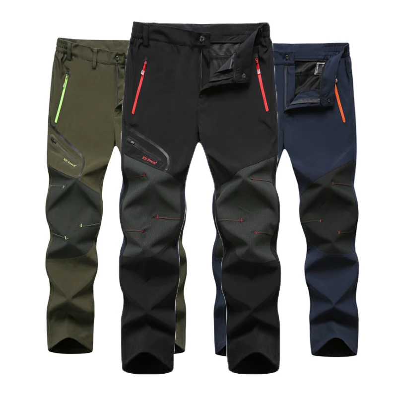 

2019 New Men Summer Hiking Trekking Fishing Camping Climb Run Trousers Plus Size Oversized Waterproof Quick drying Outdoor Pants
