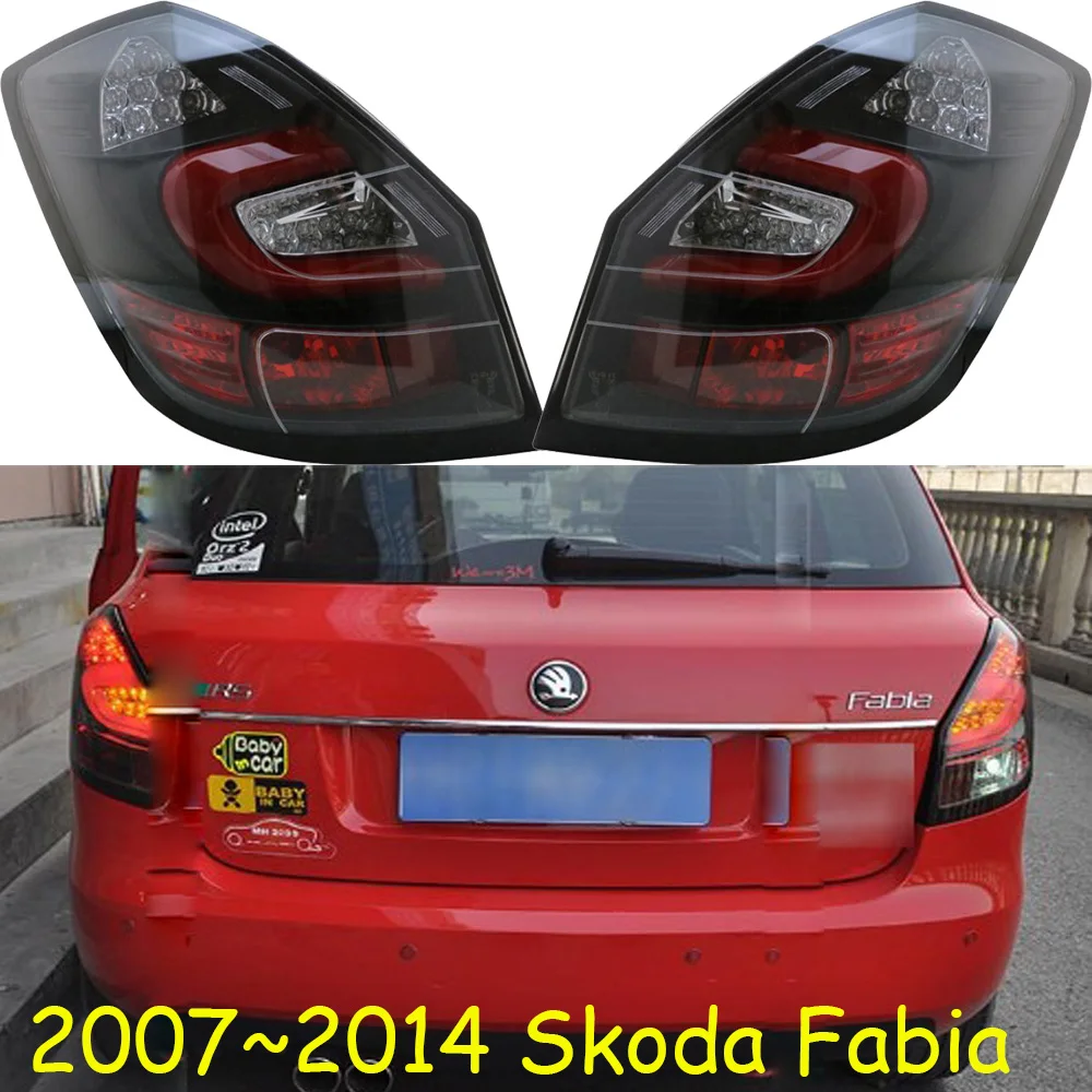 1 Набор, автомобильный Стайлинг для Skoda Fabia хвост светильник s светодиодный 2007 2008 2009 2010 2011~ автомобильные аксессуары для Skoda Fabia лампа yeti fabia задний светильник