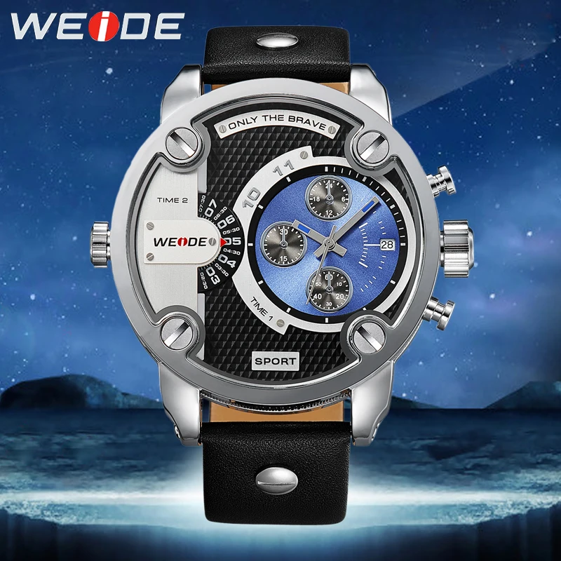 WEIDE Top Brand Men Sports Watches Leather Belt Waterproof Quartz Men Military Wrist Watch Clock Male Relogio Masculino 2018 WEIDE Top Brand Men Sports Watches Leather Belt Waterproof Quartz Men Military Wrist Watch Clock Male Relogio Masculino 2018