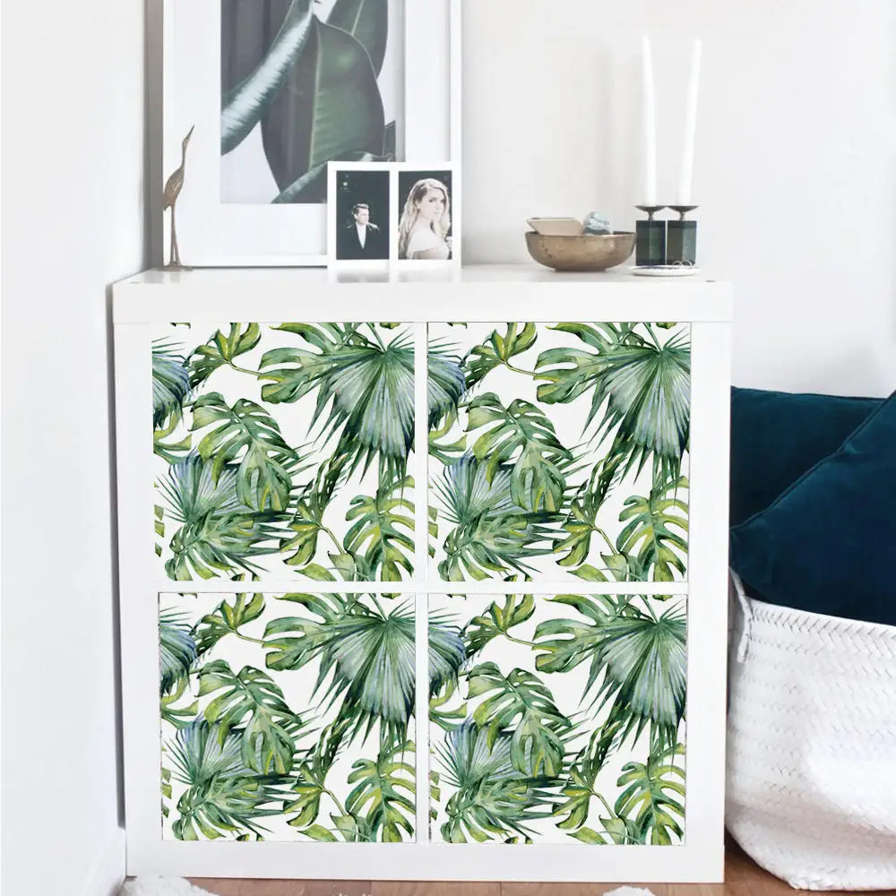 

Nordic Style DIY Tropical Beach Palm Leaves Wall Sticker Modern Art Decal PVC Mural Self Adhesive Wallpaper For Kids Rooms Home