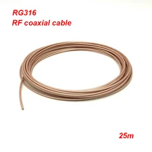 25 м RG316 укомплектованный коаксиальный кабель свинца низкой потери радиочастотный адаптер 50 Ом 2,5 мм для подключения Прямая