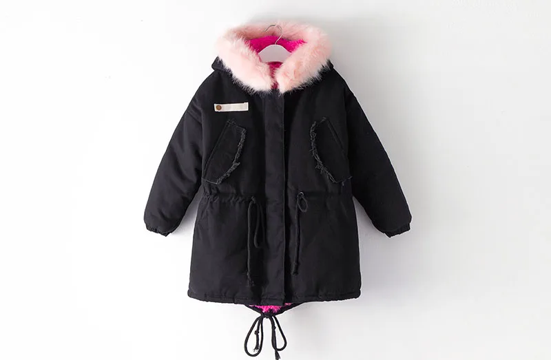 teenage girls winter coat long 2017 children's parkas red green padded thick fur hooded winter jackets for girls clothing 5 6 7 8 9 10 11 12 13 14 15 16 17 years little teenage girl winter coat jacket children winter jackets for girls  (5)
