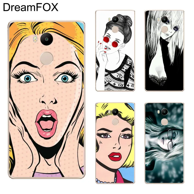 DREAMFOX K111 Gilr Wiht Glass Soft TPU Silicone Case Cover For Xiaomi Redmi Note 3 4 5 Plus 3S 4A 4X 5A Pro Global |