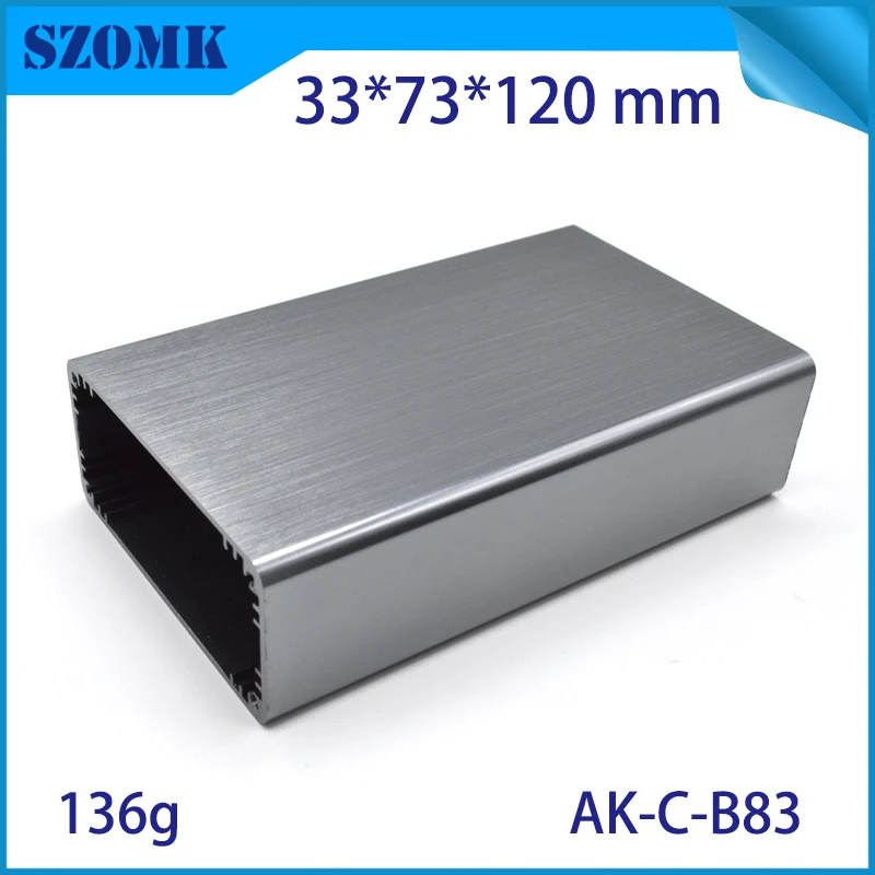 aluminum box for electronic project extruded aluminum electrical cabinet szomk aluminum housing for pcb design GPS control enclosure (8) - 