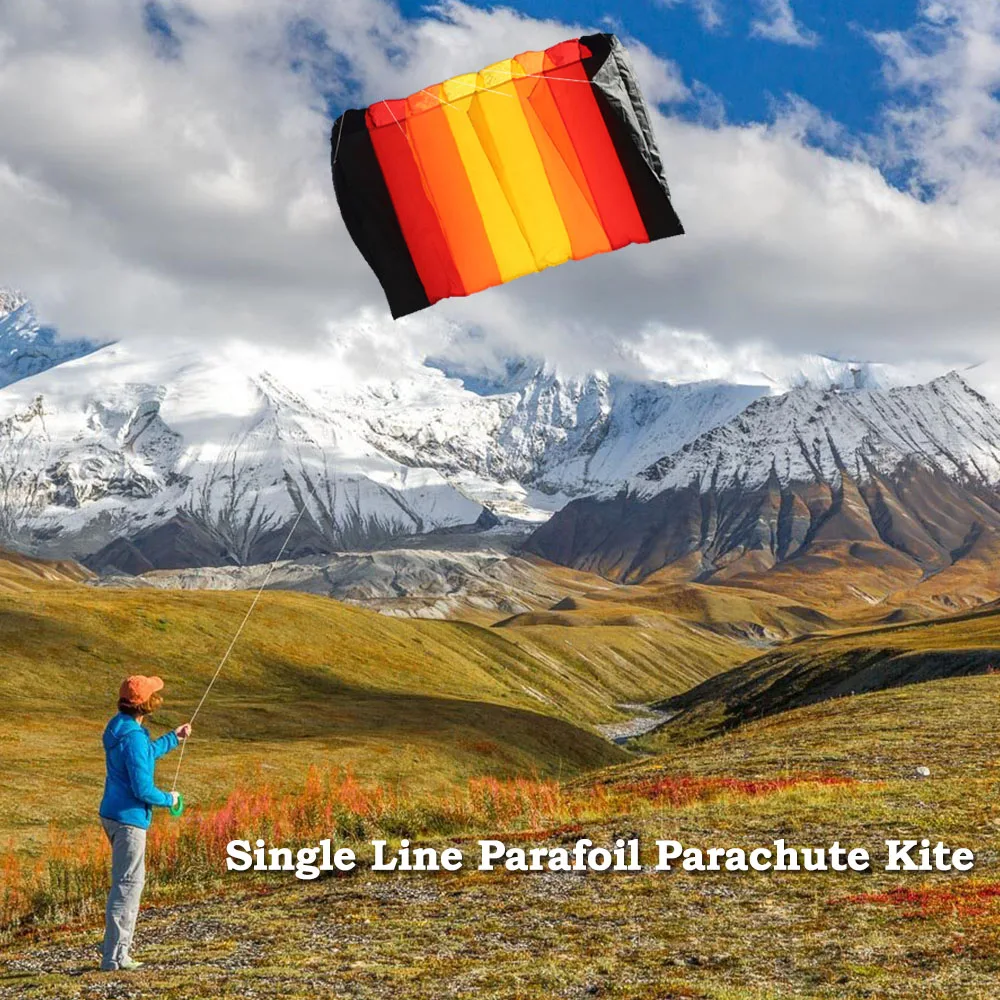 

30m Multi-color Kite Single Line Parafoil Parachute Kite Frameless Soft Kite Giant Rainbow Kite for Outdoor Fun Adults Kids Toys