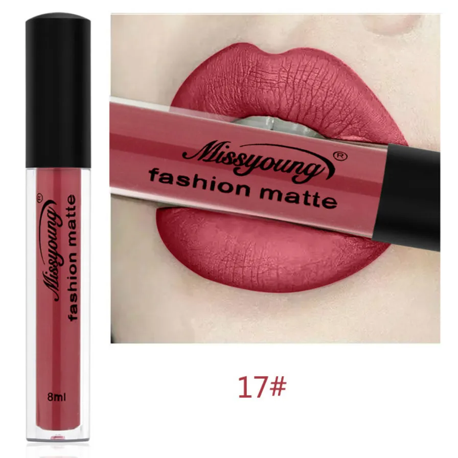 Новинка 2019 водостойкий блеск для губ Sexy Plum Bean Матовая жидкая Косметика макияжа