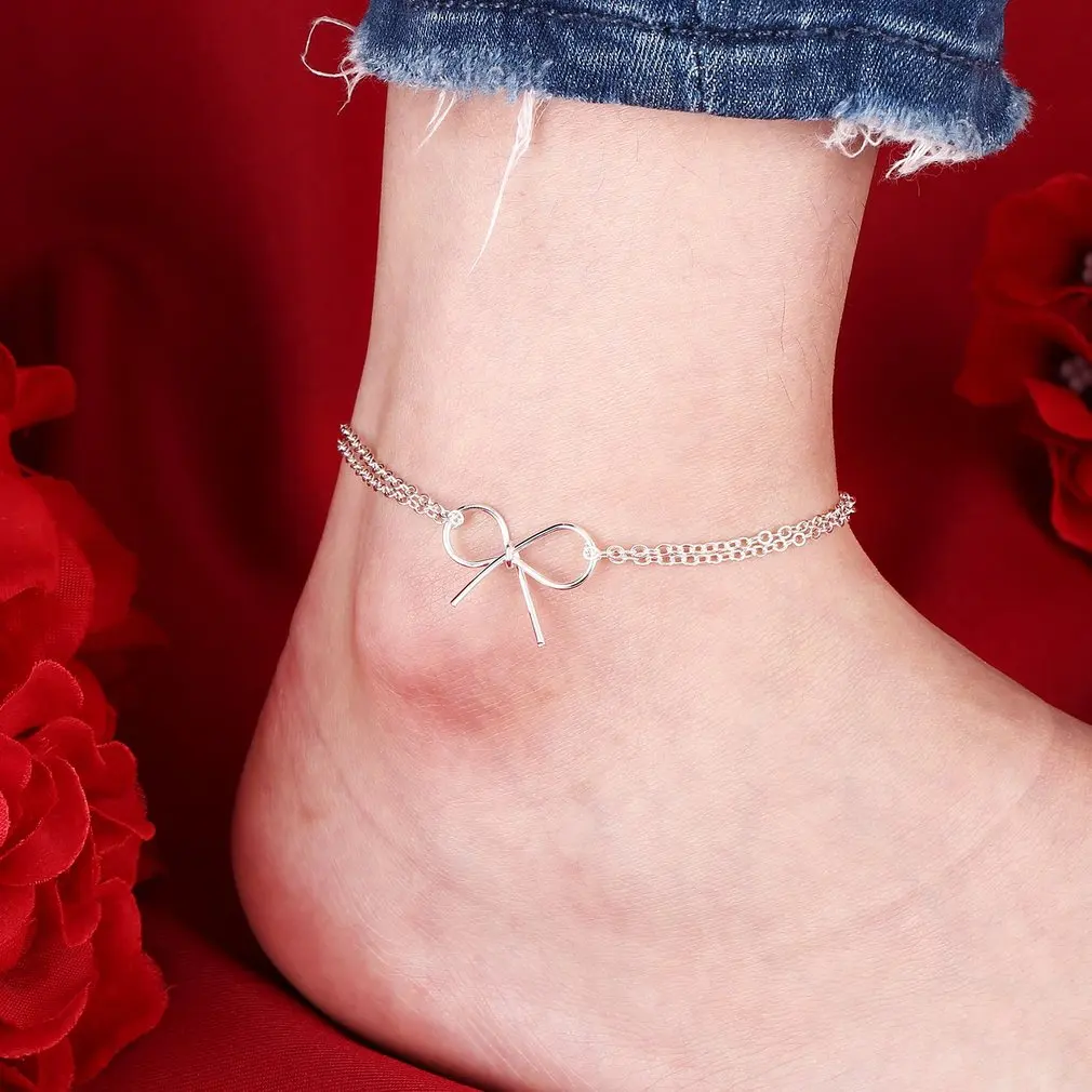 

Bowknot Bohemia Beach Anklet Bracelet Foot Anchor Anklet Jewelry Gift For Women Elegant Leg Chain Drop Shipping