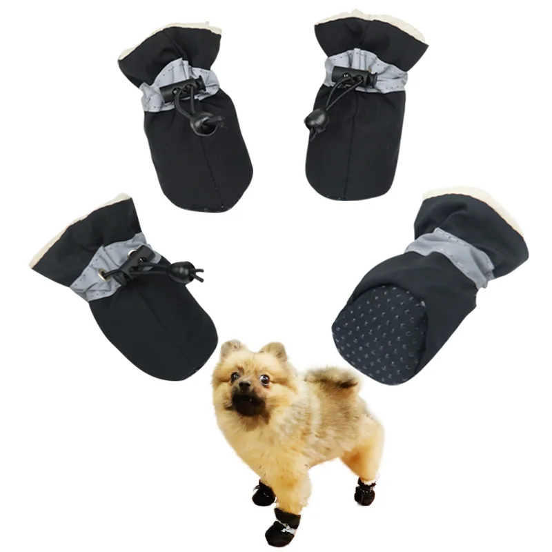 Обувь для собак; нескользящие резиновые сапоги для домашних животных, кошек, щенков; Теплая обувь для маленьких и больших собак; сапоги для уличных собак; Supply3