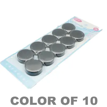 

10pcs Mounting Magnetic Buttons Black Dia. 30x10 mm White Board Ferrite Magnet in Pot Ceramic Permanent Holding Magnet 3x1 cm