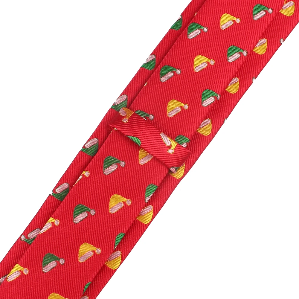 Модный мультяшный галстук на шею для рождества, жаккардовый обтягивающий мужской галстук, тонкий галстук Gravatas, галстук для подарков, повседневный галстук, галстуки