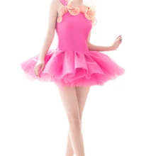 Профессиональный синий, зеленый, оранжевый, красный, розовый танцевальные костюмы для девочек Wmoen Детские Балетные платья Mujer платье-пачка гимнастические купальники