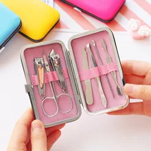 1 компл. маникюрный набор для педикюра ножницы для ногтей Clipper комплект для инструменты Пинцет Ножи уха забрать инструменты Полный моды подарок
