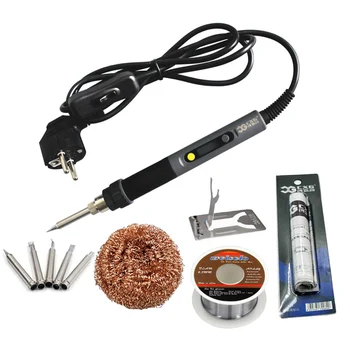 

Electric Soldering Iron Adjustable Temperature CXG C60W NCT Digital Display LCD Backlight Adjustable Temperature C9 Tip EU Plug
