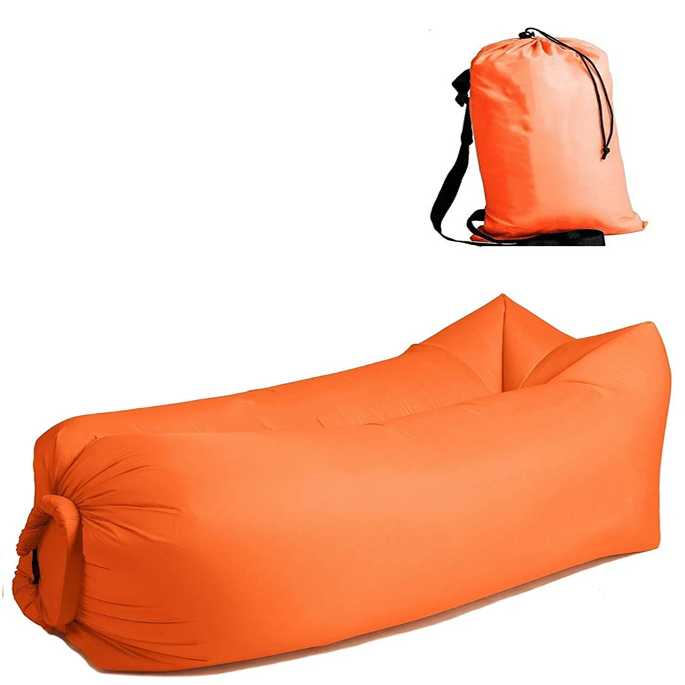 Светильник спальный мешок водонепроницаемый надувной мешок ленивый диван воздушный кемпинг спальный мешок s взрослый пляжный шезлонг стул быстро складной