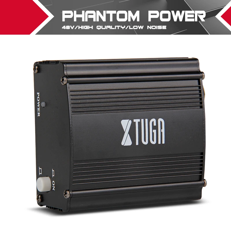 

XTUGA Phantom power suppl 1- Channely 48V Low noise High quality Condenser Micro Recording Equipment