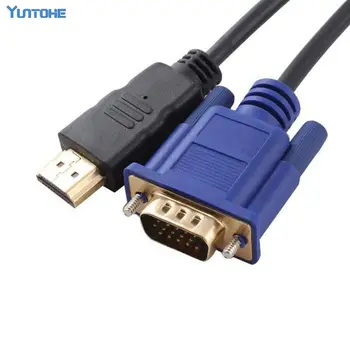 

Wholesale 1.8M HDMI Male to SVGA VGA M Converter A/V Cable Lead 500pcs/lot Free Shipping