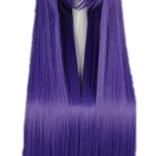 Fei-Show длинные волосы Фиолетовый бриллиант синий 40 дюймов/100 см Длинные Синтетические термостойкие салон карнавальный костюм Cos-play прямой парик