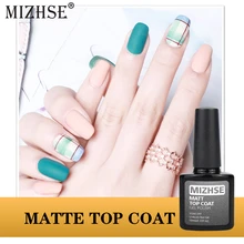 MIZHSE матовое верхнее покрытие Lucky color Полупостоянный гель полуперманентный лак Vernis Cop пальто УФ светодиодный гель лак матовый топ