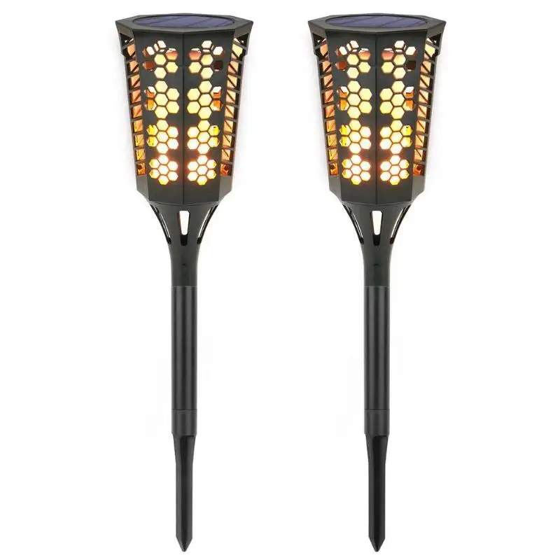 

2Pcs/4Pcs Solar Flame Flickering Lawn Lamp Led Flame Solar Light Outdoor Waterproof Garden Decor Lamp Solar Garden Light