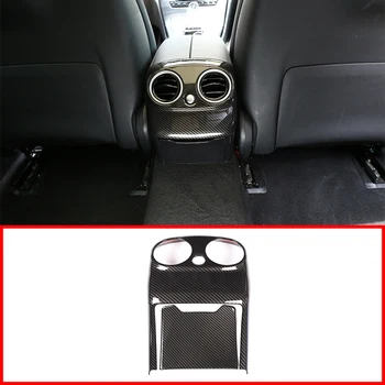 

2pcs Carbon Fiber ABS Rear Air Conditioning Vent Cover Trim For Mercedes Benz W205 C Class C-Class 2015-2018 Car Accessories