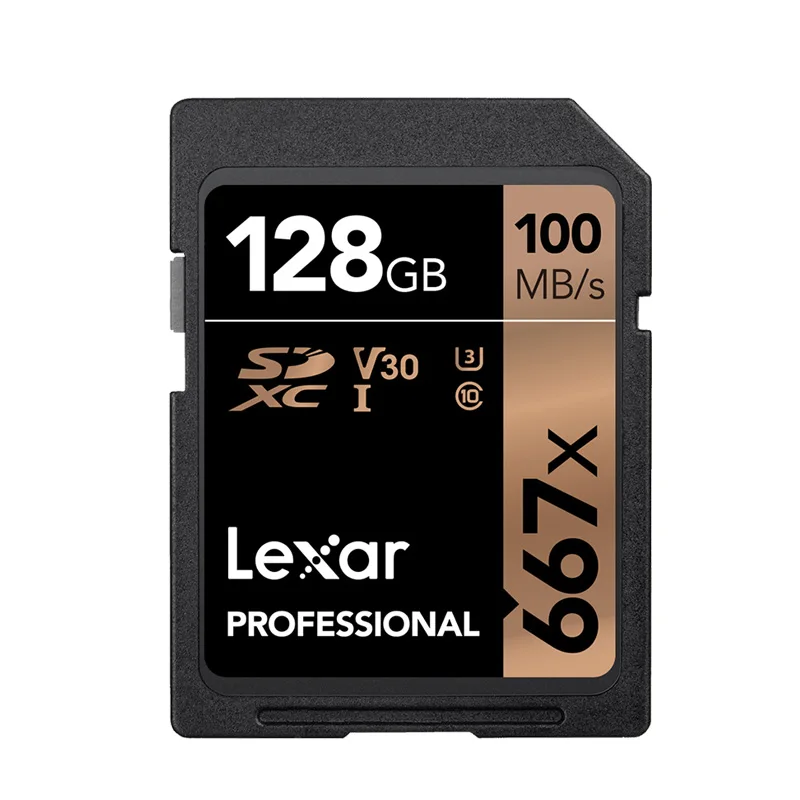 Original Lexar Professional SD Memory Card 667x 128GB U3 class 10 SDXC Flash Cards 100M s 3
