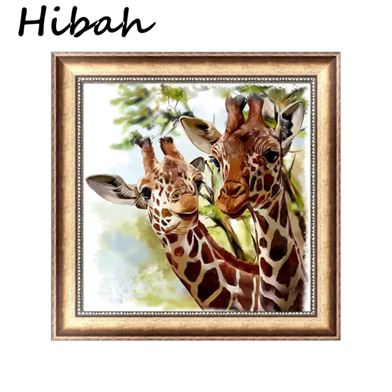 

5D DIY Diamond Painting "Giraffe" 3D Embroidery Set Cross Stitch Mosaic Diamond Embroidery Decoration Gift
