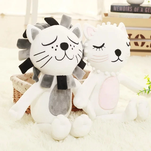 Эмили и meritt Cat& Lion Instagram/ins обниматься Плюшевые игрушки Мягкие чучело для Дети Детский подарок