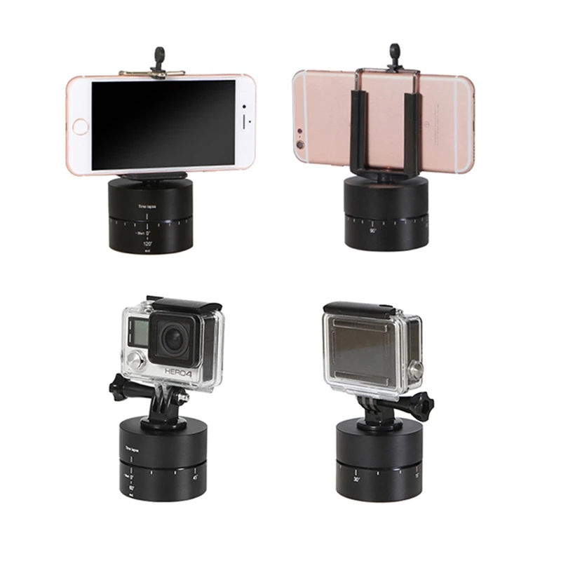 

60 Minutes Time Lapse Shooting Stabilizer Device 1/4 Inch Camera Mount ABS Gimbal For GoPro Xiaoyi SLR Smartphone Tripod