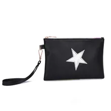 Спальное место#5001 новые модные женские туфли кожа звезда шаблон молнии Сумка-клатч для монет Макияж сумка Горячая Распродажа простой