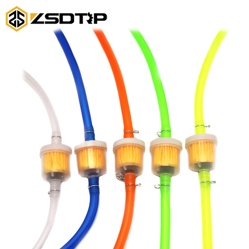 

ZSDTRP Universal 6mm Motorcycle Petrol 1M Fuel Filter Petrol Pipe Hose + 1 Oil Filters+ 4 Clips