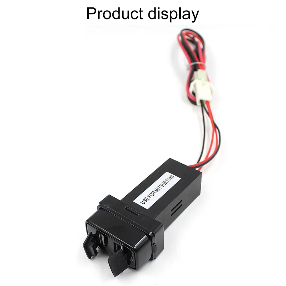 

Special Dedicated Car Dual USB Interface 5V 2.1A USB Interface Charger and USB Audio Input Socket Use for Mitsubishi