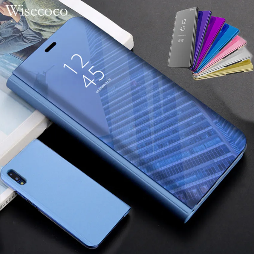 

Touch Flip Stand Case for Huawei P30 P20 P10 Mate 20 10 9 Pro P Smart Plus Nova 3i 3 Lite 10 Y6 Prime Y5 Y9 2018 Mirror Cover