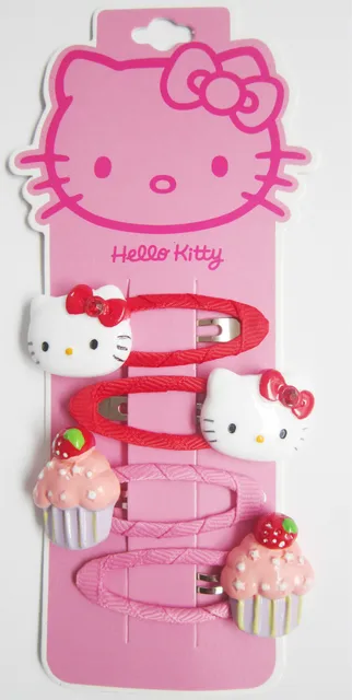 Fashion Children Headwear Elegant Hello Kitty Hair Clips Gum Elastic Fashion Children Headwear Elegant Hello Kitty Hair Clips Gum Elastic Bands Accessories Barrettes Scrunchies For